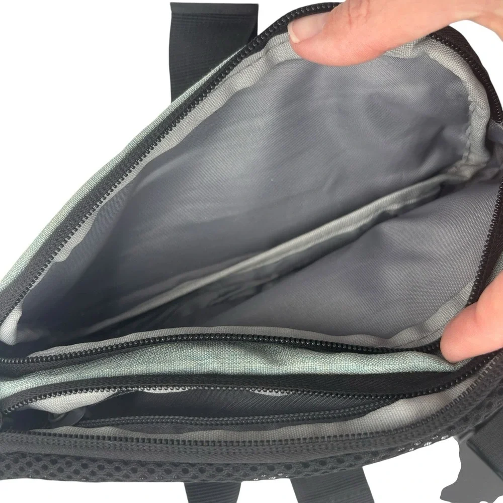 SINNO Large Crossbody Fanny Pack‎ for Women Dark Green 4 Zipper Compartments